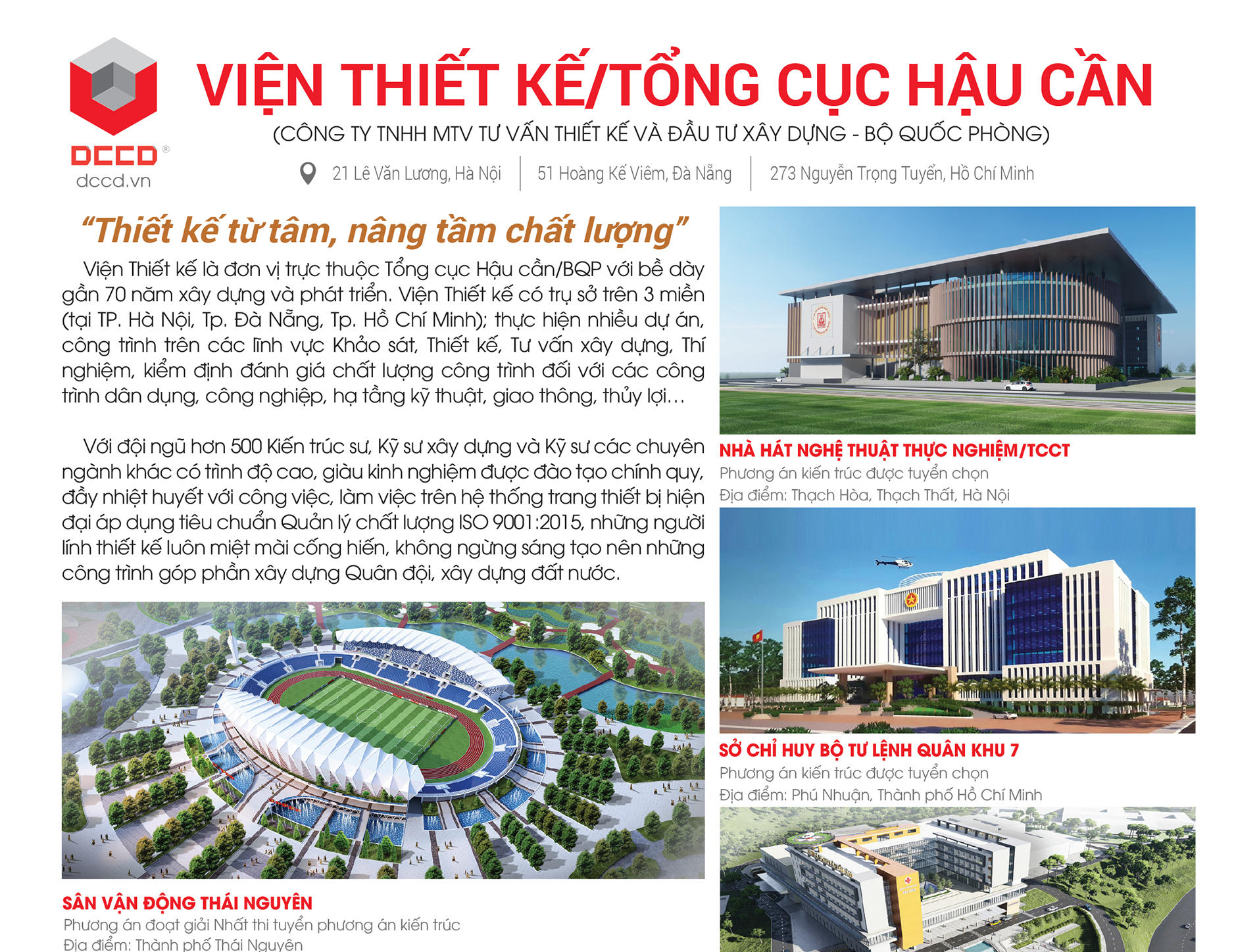 Viện Thiết kế / Tổng cục Hậu cần: Thiết kế từ tâm, nâng tầm chất lượng